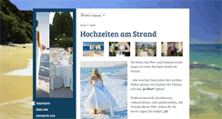 Desktop Screenshot of hochzeiten-am-strand.de