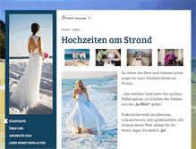 Tablet Screenshot of hochzeiten-am-strand.de